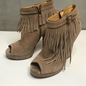Fringe  ankle booties